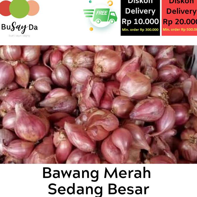 

BAWANG MERAH BREBES 500 gr sedang besar | Busayda