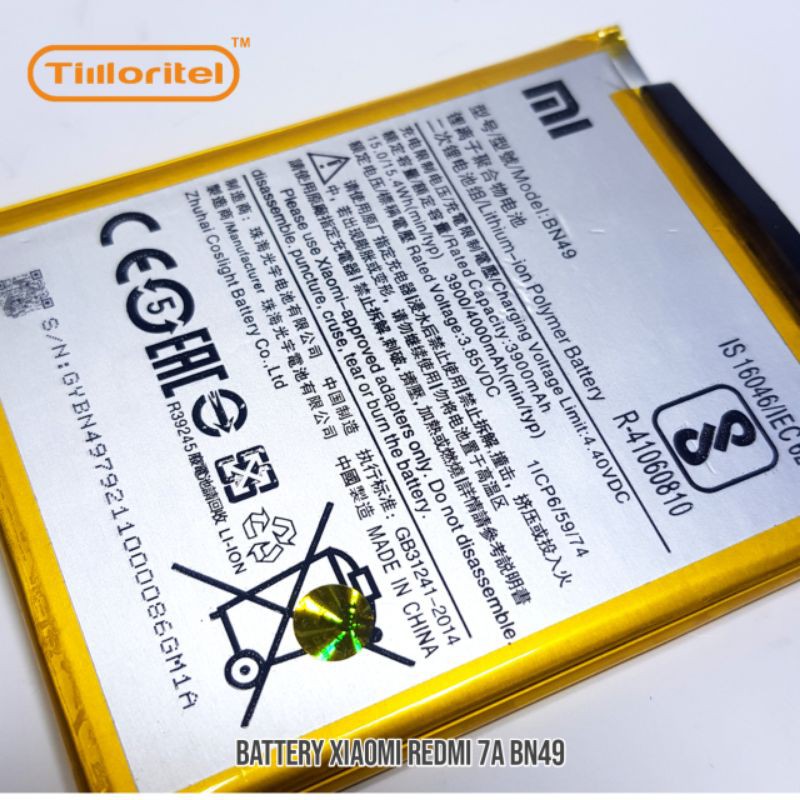 BATTERY XIAOMI REDMI 7A BN49