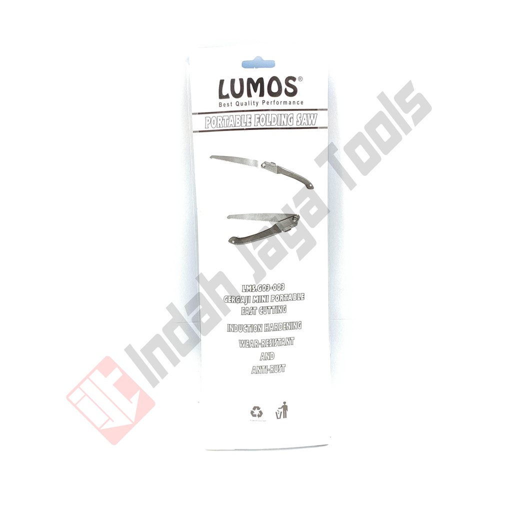 LUMOS Portable Folding Saw - Gergaji Lipat Potong Kayu Bambu Stainless Steel
