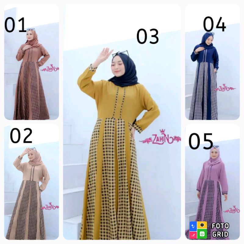 gamis zahin qiara dress/qiara dress zahin