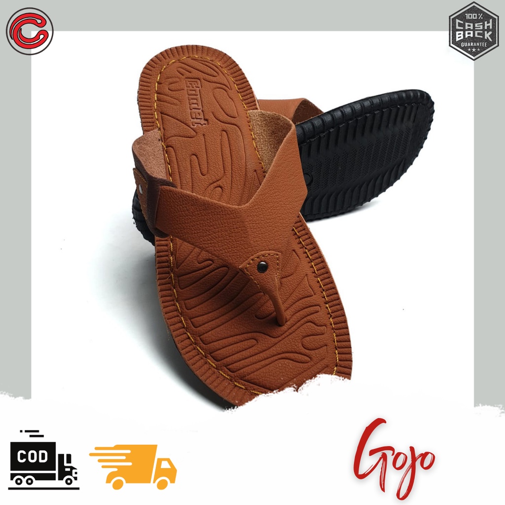 Lakuki Sandal Pria Kulit Original Import