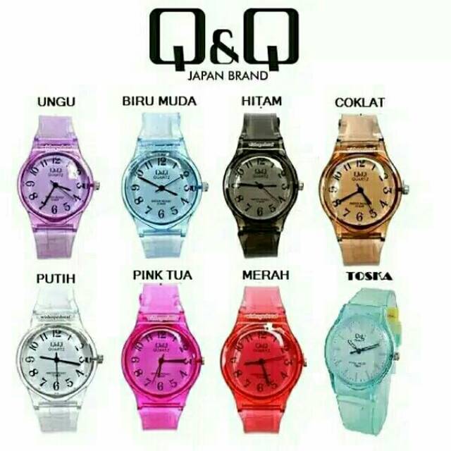 Jam Tangan QQ Jelly Transparan