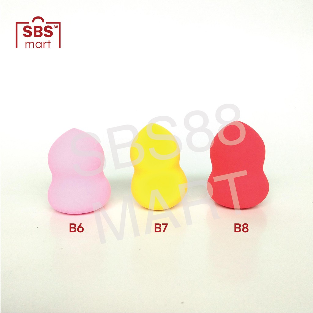 BEAUTY BLENDER - Make Up Sponge / Beauty Sponge Blender - Pear Shaped - Flat Ended - Basic / Packing Mika