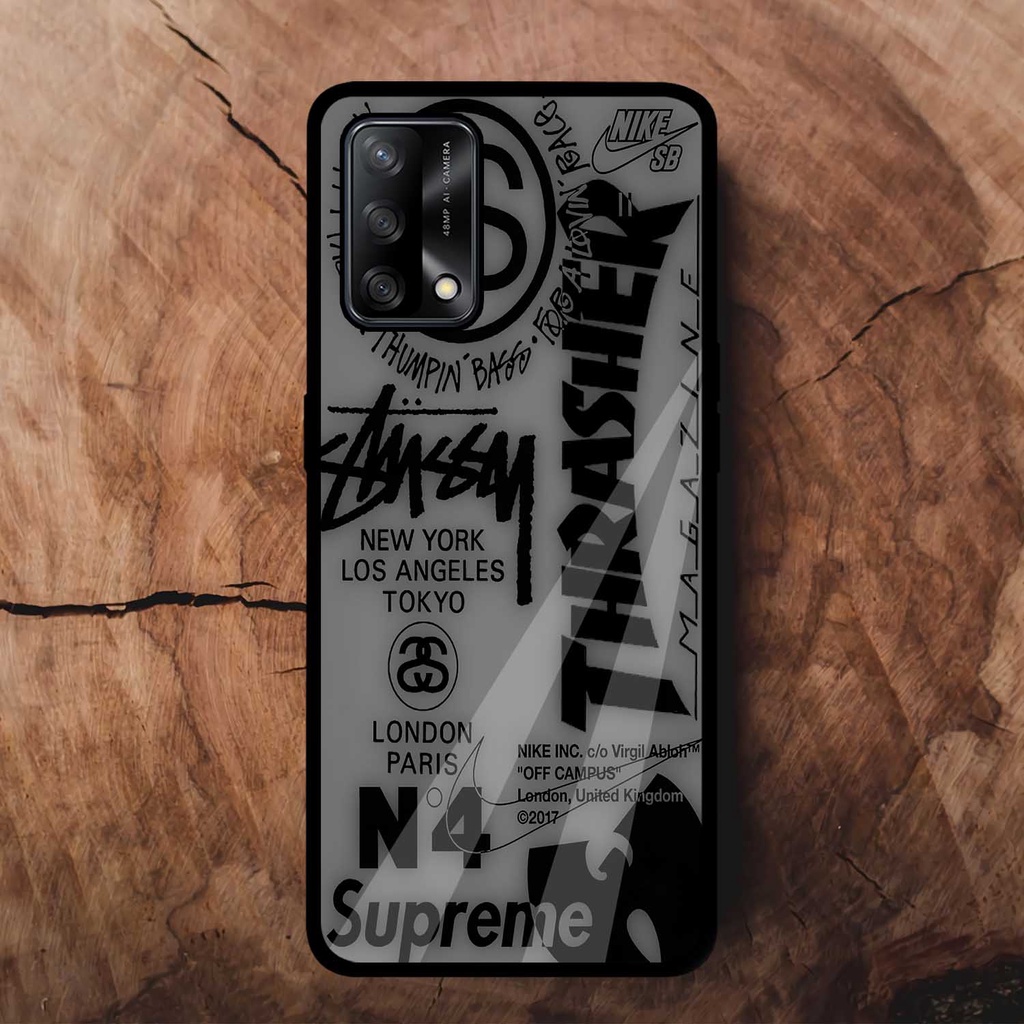 Case Glossy Oppo A74 | A95 Casing Kilau Hp Oppo | Pelindung Hp | Motif Aesthetic
