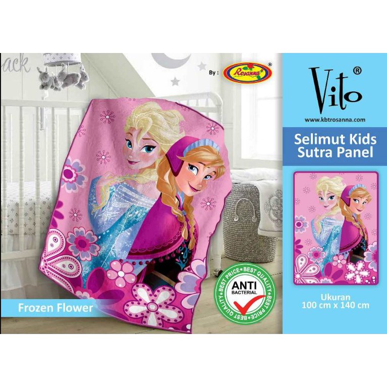 SELIMUT ROSANNA VITO KIDS FROZEN FLOWER 140 MURAH