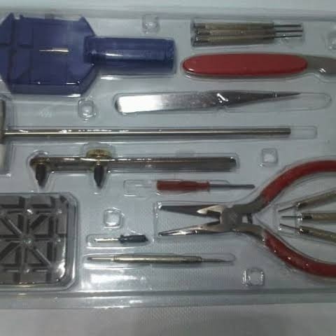 alat servis jam reparasi jam tangan / watch repair tool kit 1 set