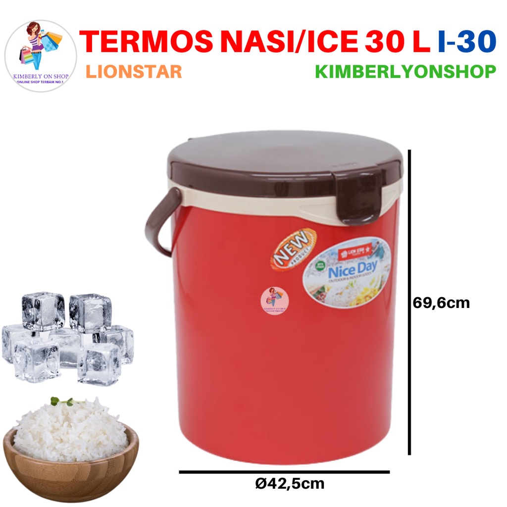 Rice Ice Bucket Hanami Termos Nasi Es 30 Liter I 30 Lion Star