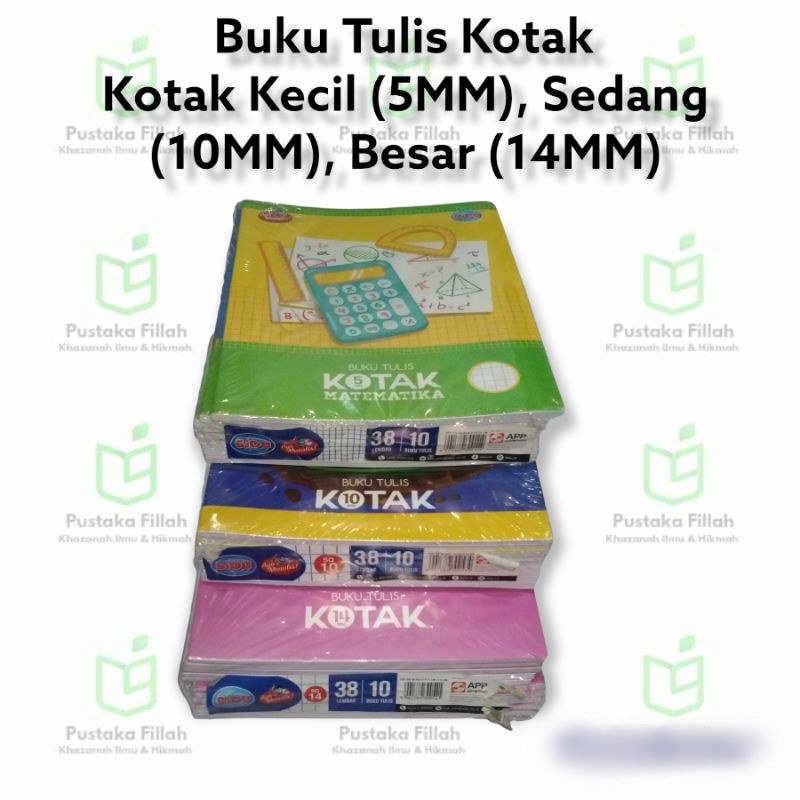 

BUKU TULIS KOTAK SIDU || Kotak Kecil, Sedang, & Besar