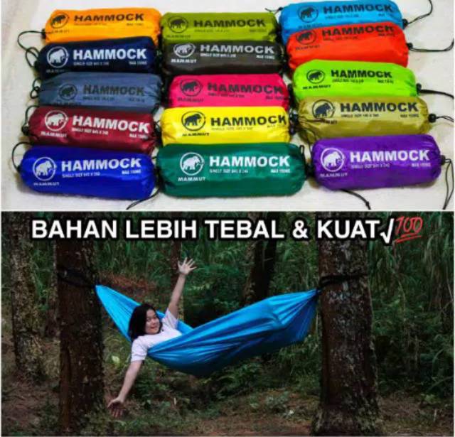 Ayunan Hammock Tempat Tidur Gantung Beban 150kg