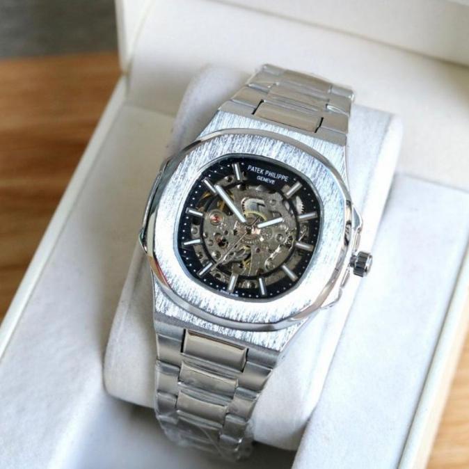 JAM TANGAN PRIA PATEK PHILLIPE AUTOMATIC STAINLESS STEEL PIXELstar