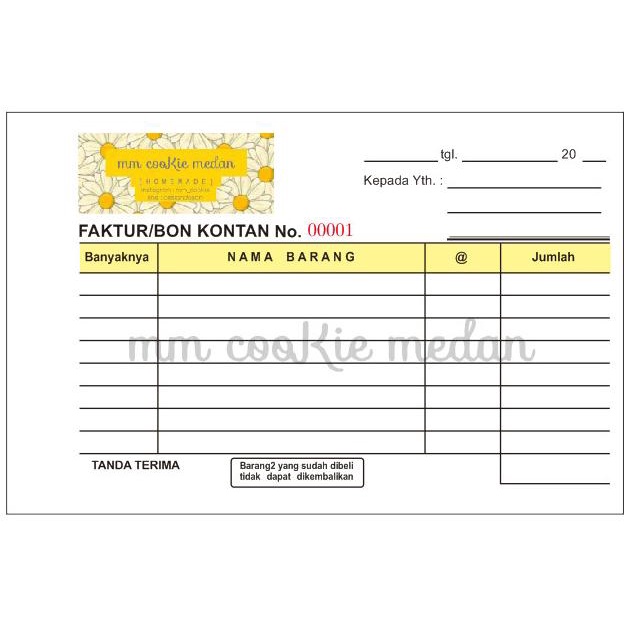 *#*#*#] Cetak Nota NCR 3 ply Murah