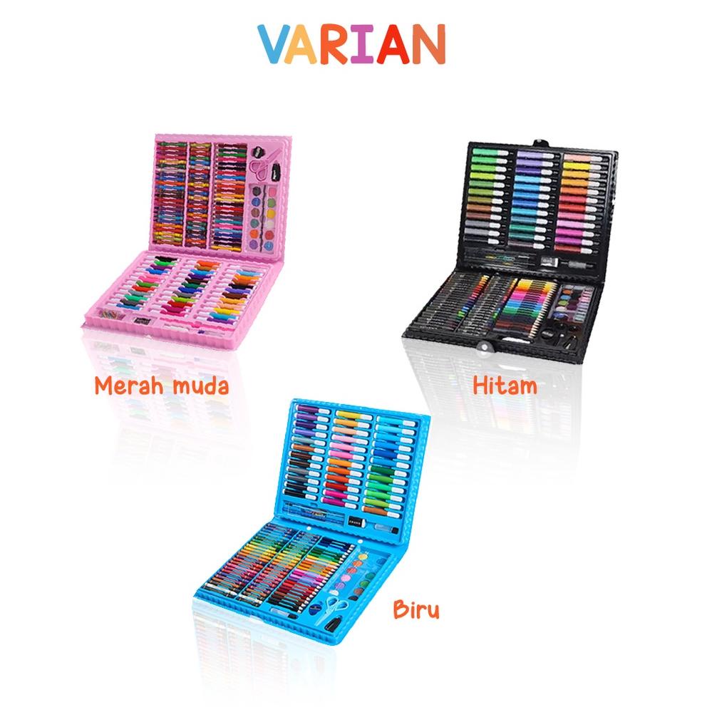 

㊔ Krayon Anak Set Koper 150 in 1 Crayon Full Alat Melukis Mewarnai Set KIDS LAND READY 3178 ⁂