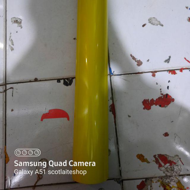 Stiker reflektive memantulkan cahaya asahi/sheikolite/solid/transign-YELLOW LIME