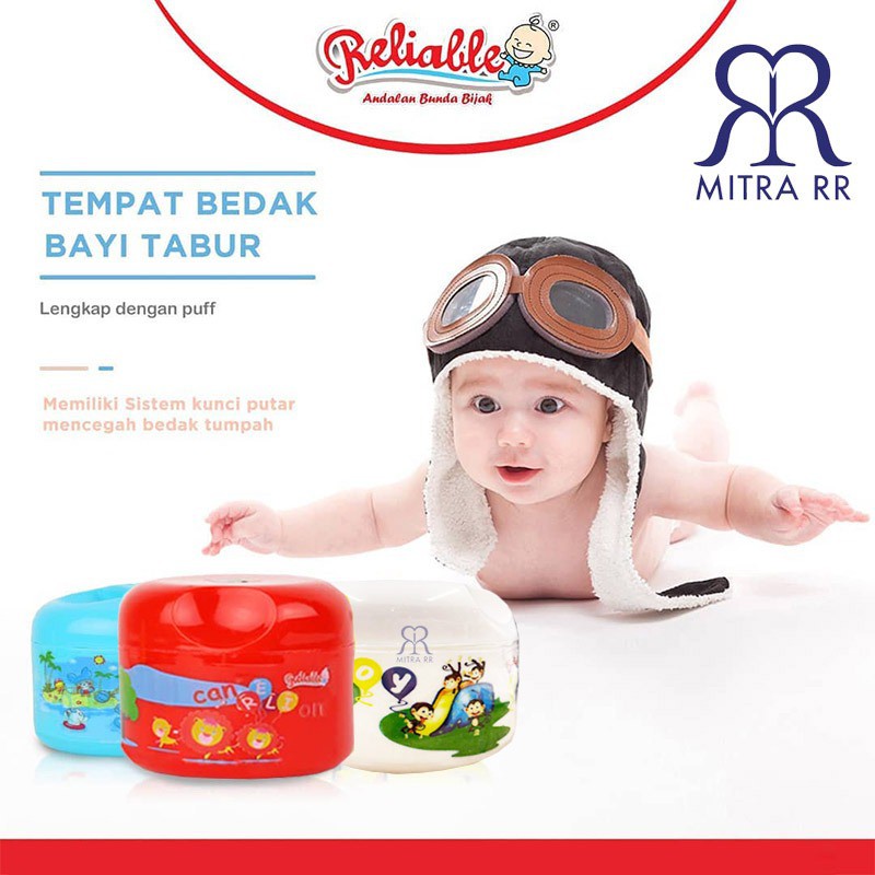 Reliable Tempat Bedak Double Susun Free Cotton Bud &amp; Cotton Bal / Tempat Bedak Single Anti Pecah