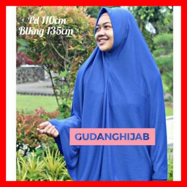 BIG SIZE Jilbab najwa super  jumbo XXXXL  / khimar bergo PET Antem bahan kaos XXXL