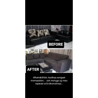 servis sofa L minimalis