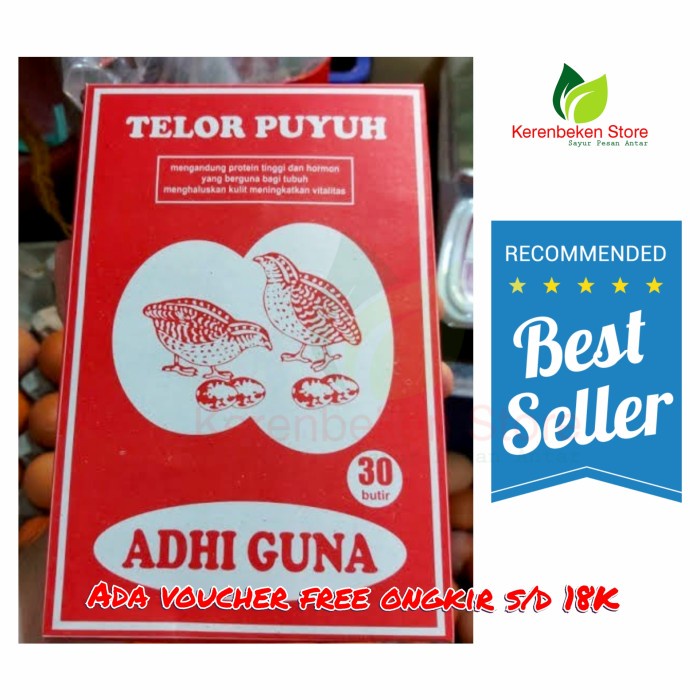 

Telur Puyuh mentah isi 30pcs