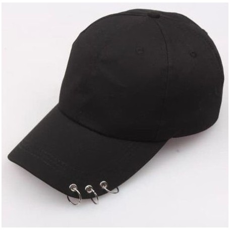 Topi baseball polos korea hitam CAKOP BESI/TOPI RING KOREA POLOS