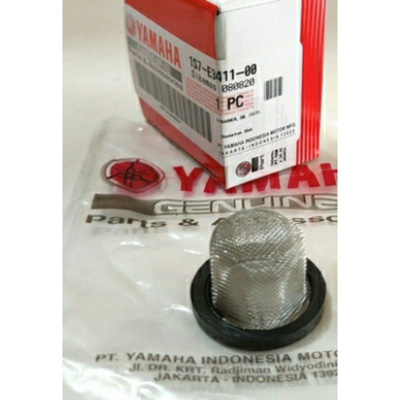 SARINGAN PEMBUANGAN OLI , STRAINER BAUT OLI BAWAH YAMAHA R15 ,XABRE , NMAX , VIXION ORI