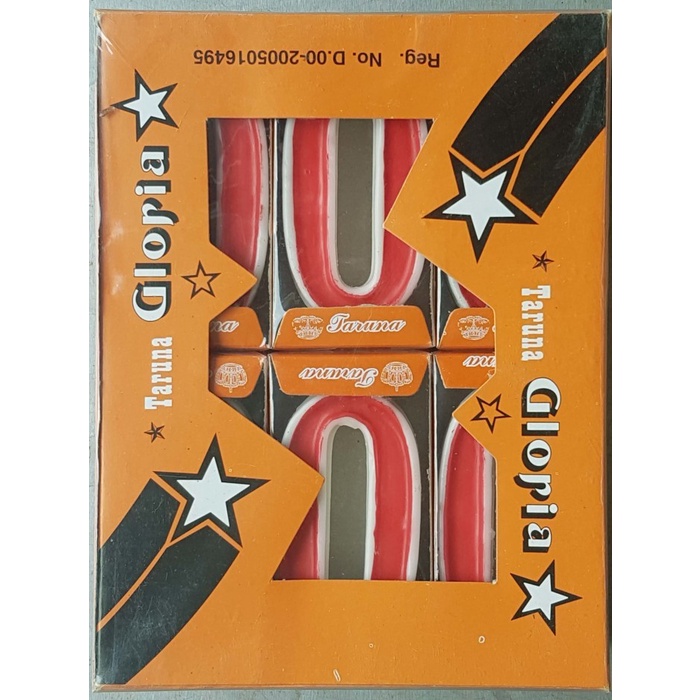 

Lilin Angka 0 - Dus isi 12 pc - Warna Merah Garis Putih