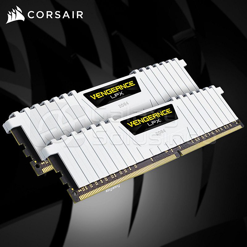 Corsair Vengeance LPX 2x8 16GB Dual Channel DDR4 Kit 3200MHz White- CMK16GX4M2E3200C16W