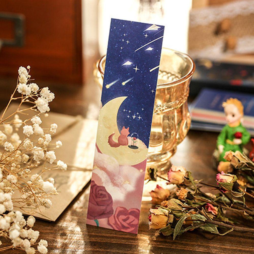 Agustina Star Wish The Little Prince Series Baca Aksesoris Siswa Alat Tulis Note Marker Halaman Holder Label Halaman Asisten Membaca Bookmark Retro