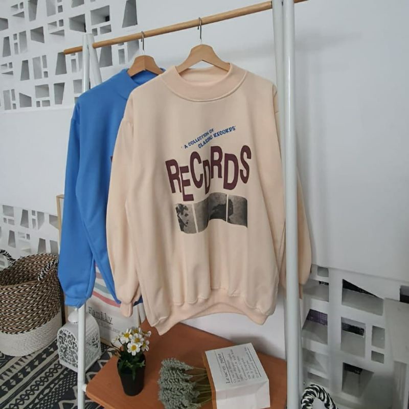 Record sweater | sweater wanita | outer wanita hits