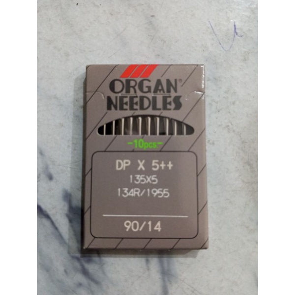 Jarum ORGAN ASLI untuk Mesin Jahit High Speed Jarum 1 merk Typical, Brother, Juki, Siruba