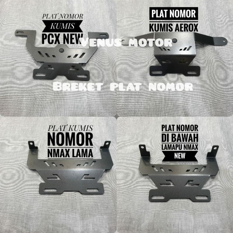 breket plat nomor nmax aerox pcx dudukan plat nomor kumis besi plat nomor kumis L-S