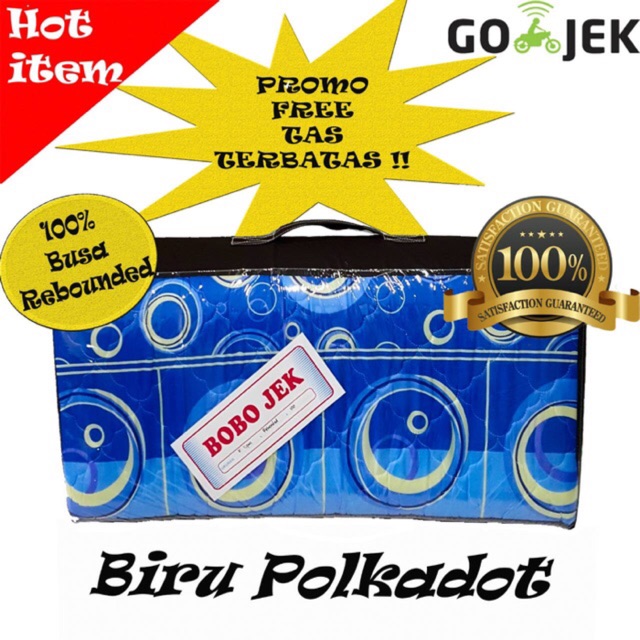 KASUR LIPAT LANTAI BUSA REBONDED ANTI KEMPES / REBONDED 80cm / 100cm / 160cm / 180cm BONUS TAS KASUR