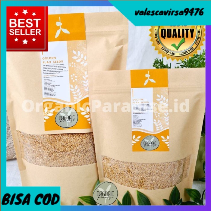 

⭐BISA COD⭐ Golden Flaxseed Organic Paradise 1 KG PREMIUM QUALITY
