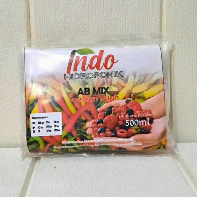 Nutrisi hidroponik ab mix sayuran buah