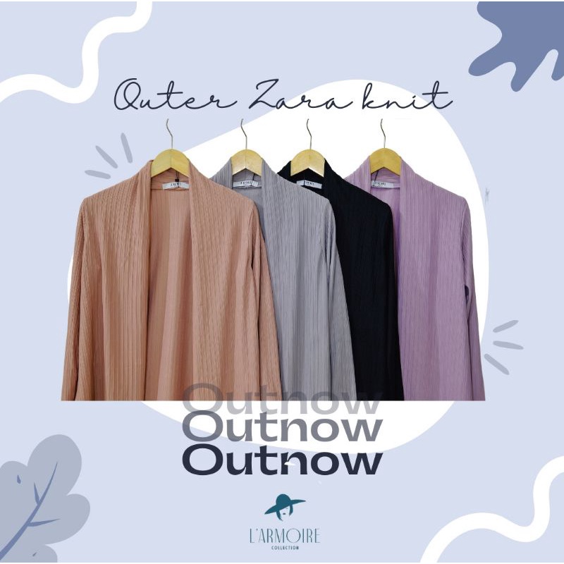 Outer wanita lengan panjang Zara Knit