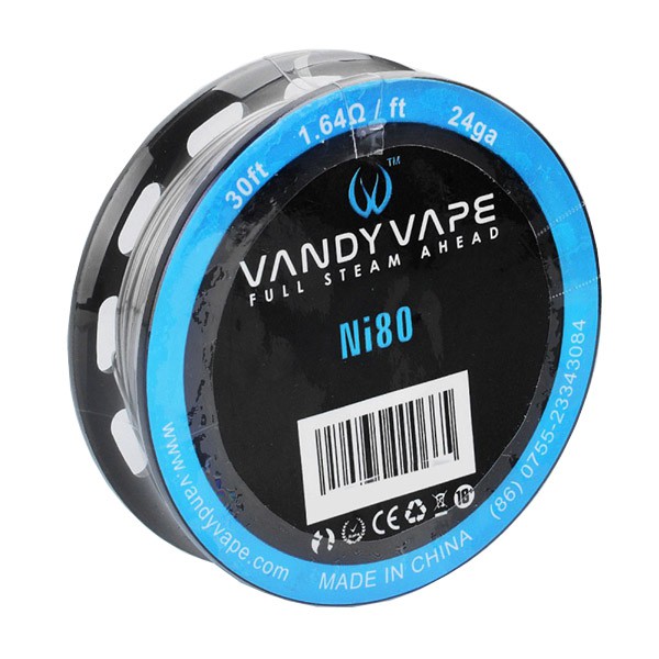 Vandy Vape Wire Pure Nickel Ni80 24 GA 30 Feet 1.64 Ohm [9.15 M] Surabaya