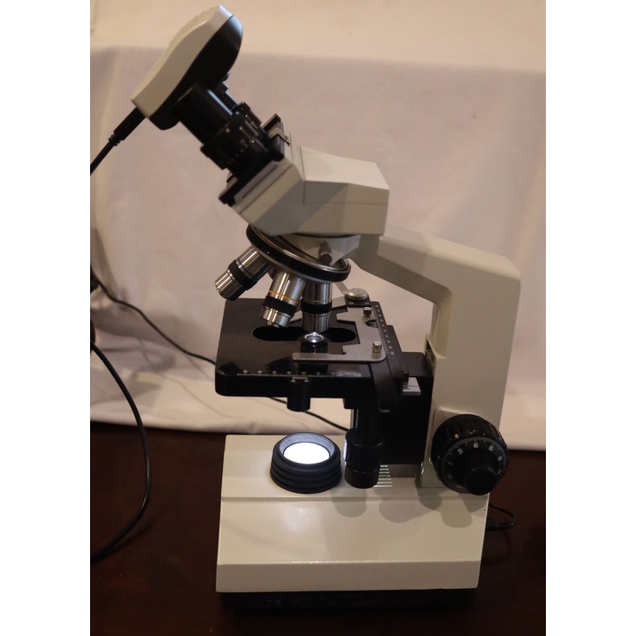 Biological Microscope LED +HD Camera Mikroskop biologi  Kamera HD xsz-107BN XSZ 107 BN