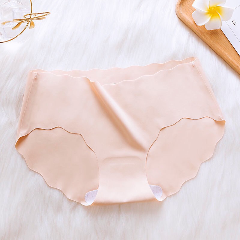 [ ✅COD] CELANA DALAM WANITA SUTRA ES SEAMLESS BERGELOMBANG CD ICE SILK SEAMLESS TANPA JAHITAN N03