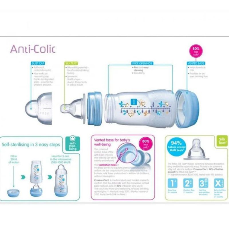 Botol MAM Anti colic 160ml