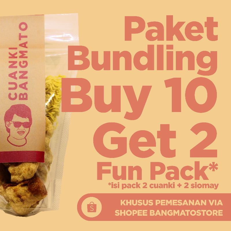 

PROMO Cuanki Instan Bangmato Paket Bundling [ Beli 10 Dapat 2 Fun Pack ]