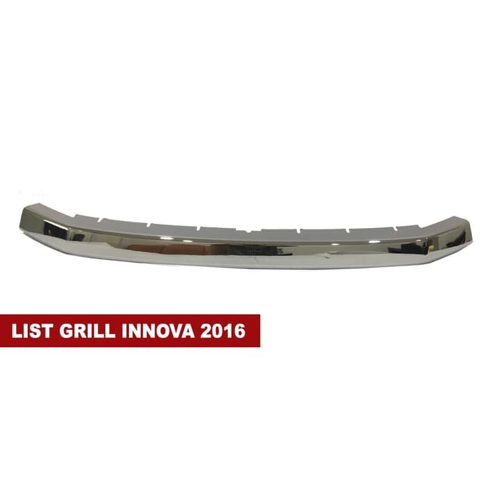 GRIL TRIM DEPAN TOYOTA INNOVA 2016-ON CHROME 1 PCS LOWIN