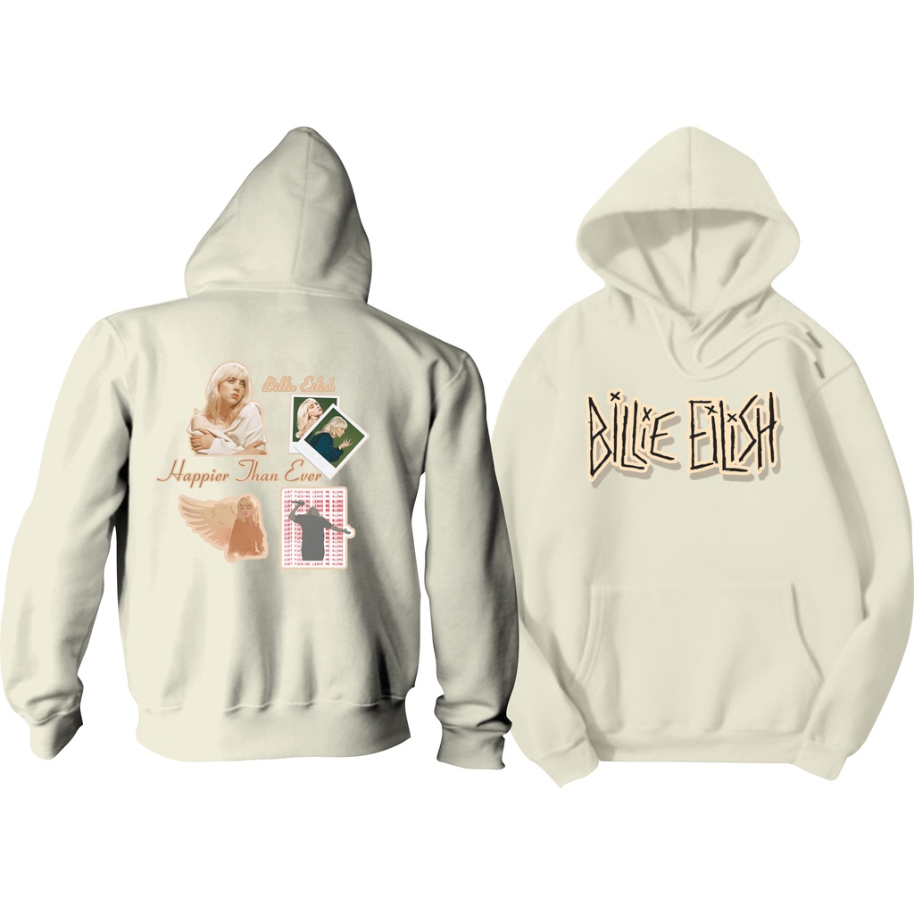 Hoodie Jumper Billie Eilish FULL SABLON DEPAN BELAKANG FOTO DTF