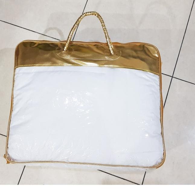 ♘ Tas bedcover SILVER GOLD / plastik bedcover ukuran double / besar ♬