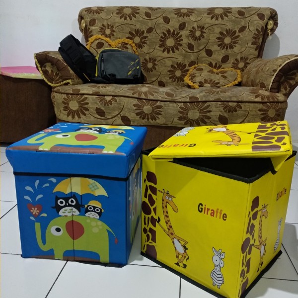 Storage Box Mainan 335 Kotak Organizer Tempat Wadah Penyimpanan Mainan Anak Kecil Balita Serbaguna Multifungsi