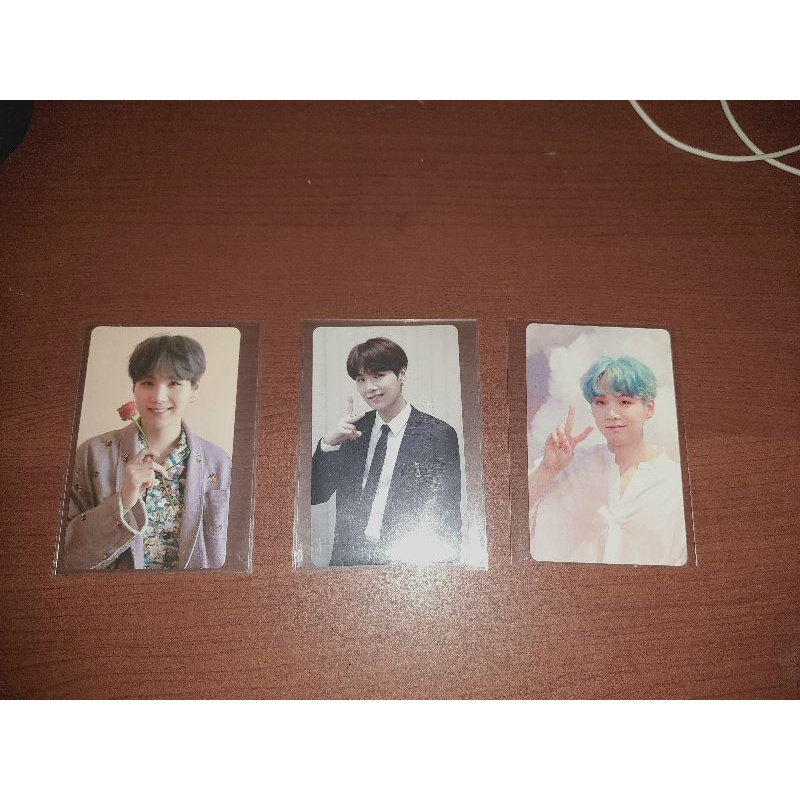 BTS PHOTOCARD PC SUGA YOONGI MEMORIES MEMO DVD 2017 2018 2019