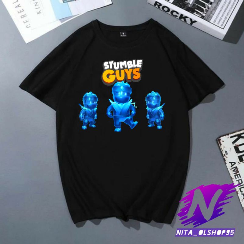 baju anak stumble guys kaos anak stumble guys atasan anak laki laki premium tiga ninja