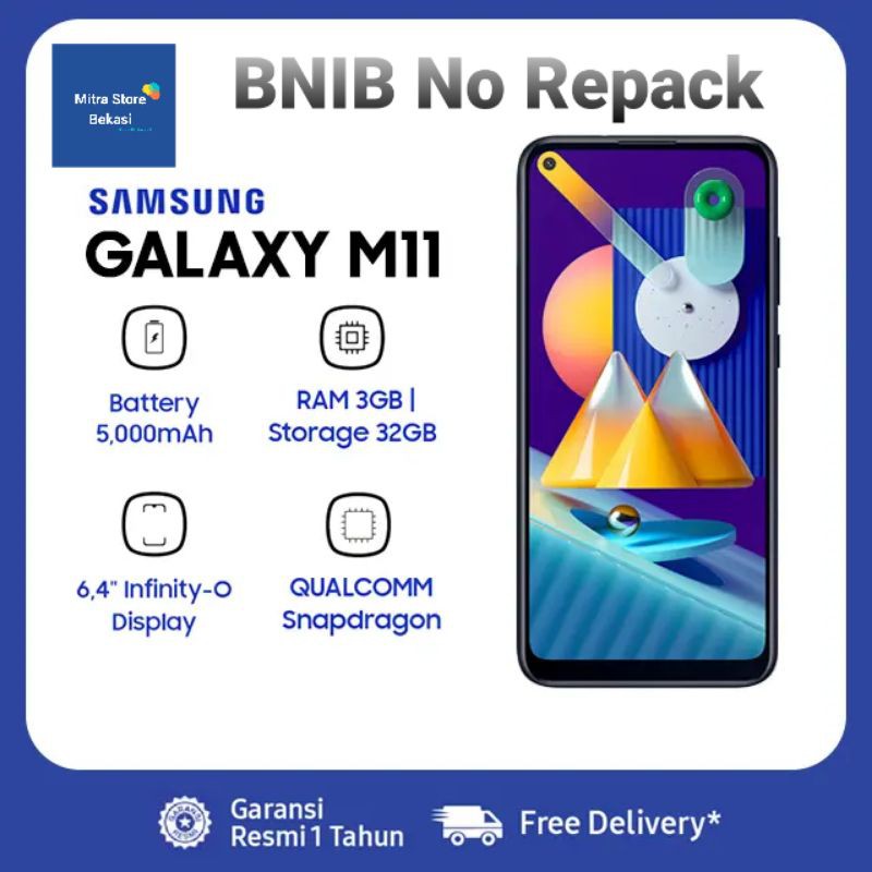 Samsung Galaxy M11 3/32 Garansi Resmi