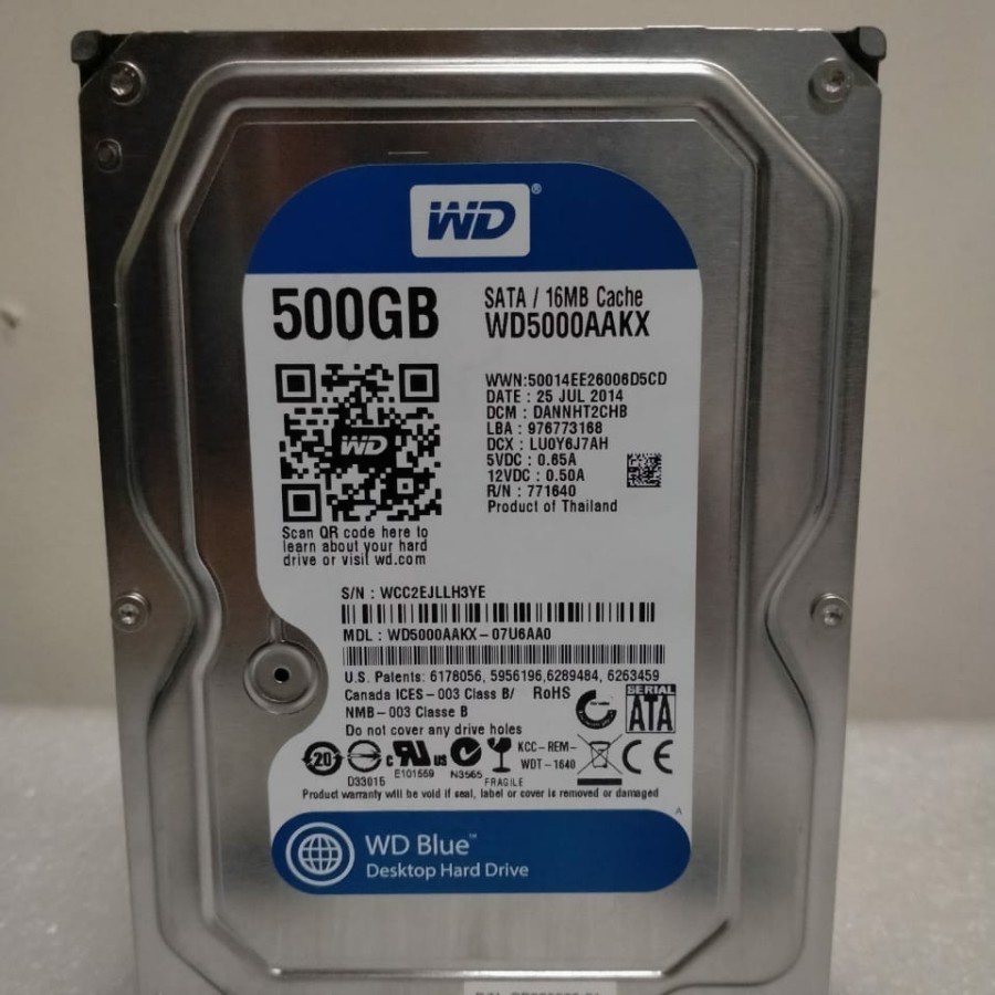 Harddisk PC Internal 500GB SATA 3,5inch Bekas / HDD Komputer 1TB