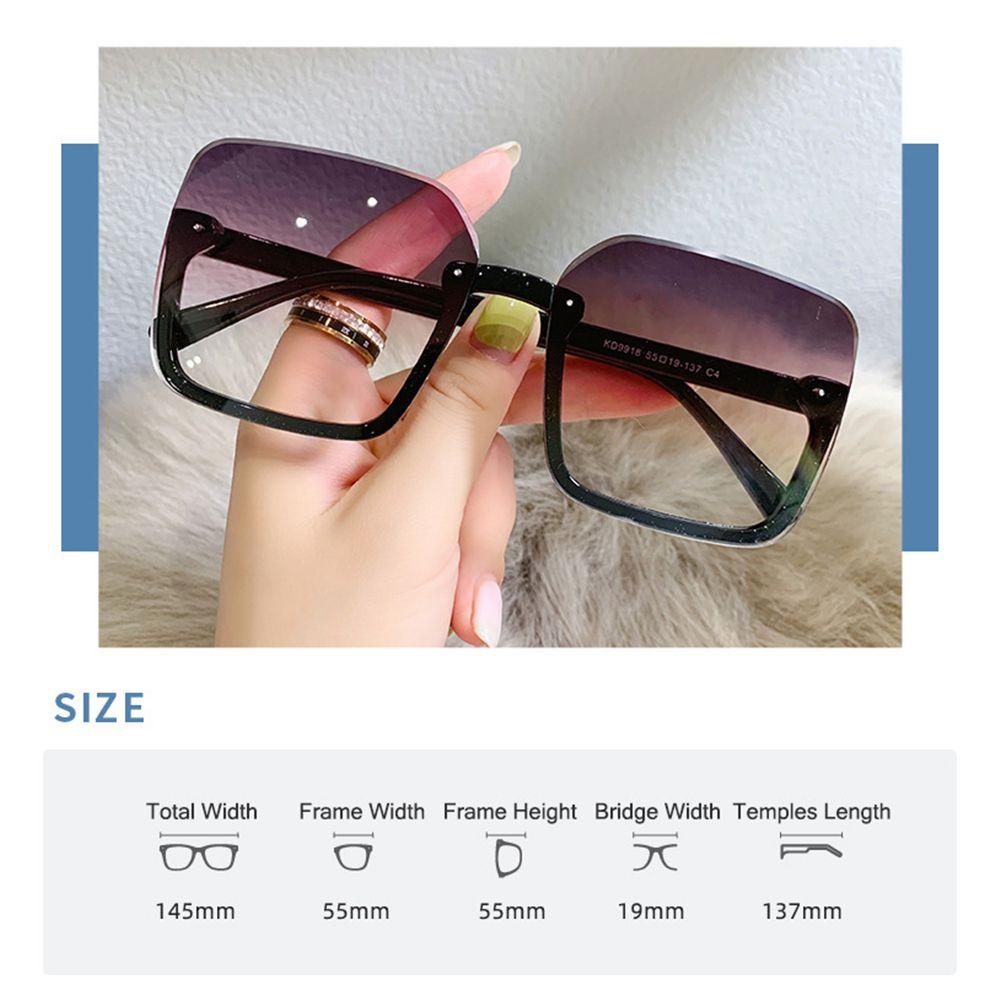 R-flower Oversized Sunglasses Kacamata Driver Klasik Vintage Frame Besar