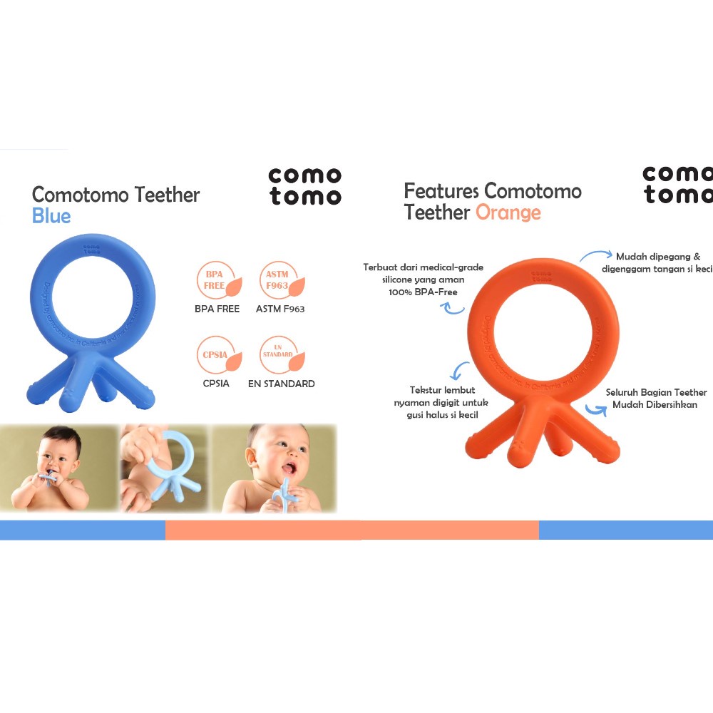 Castle - Comotomo Teether – Teether Gigit-gigitan Bayi