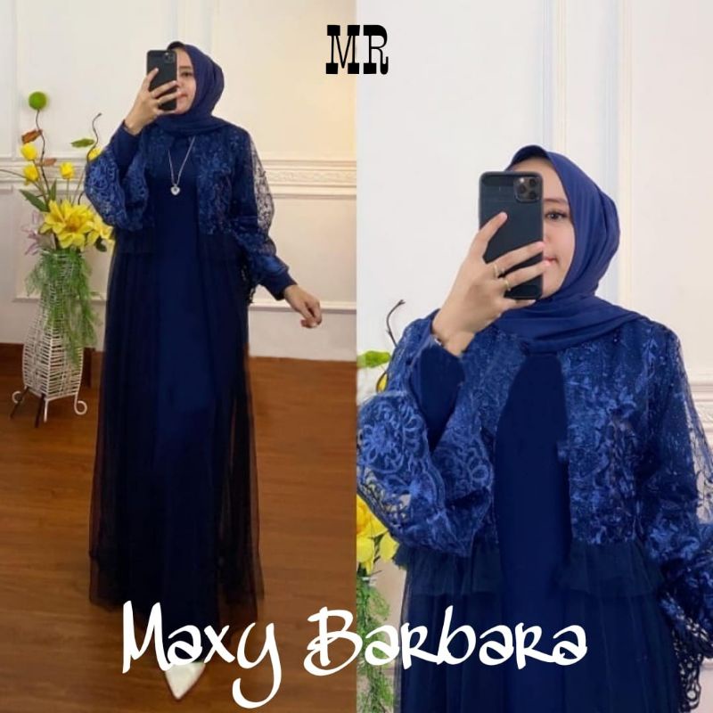 MAXY BARBARA, TILE BRUKAT MUTIARA, MOSCREPE PREMIUM, GAMIS, MUSLIM