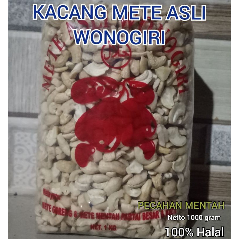 

kacang mete mede pecahan mentah fres 1000 gram